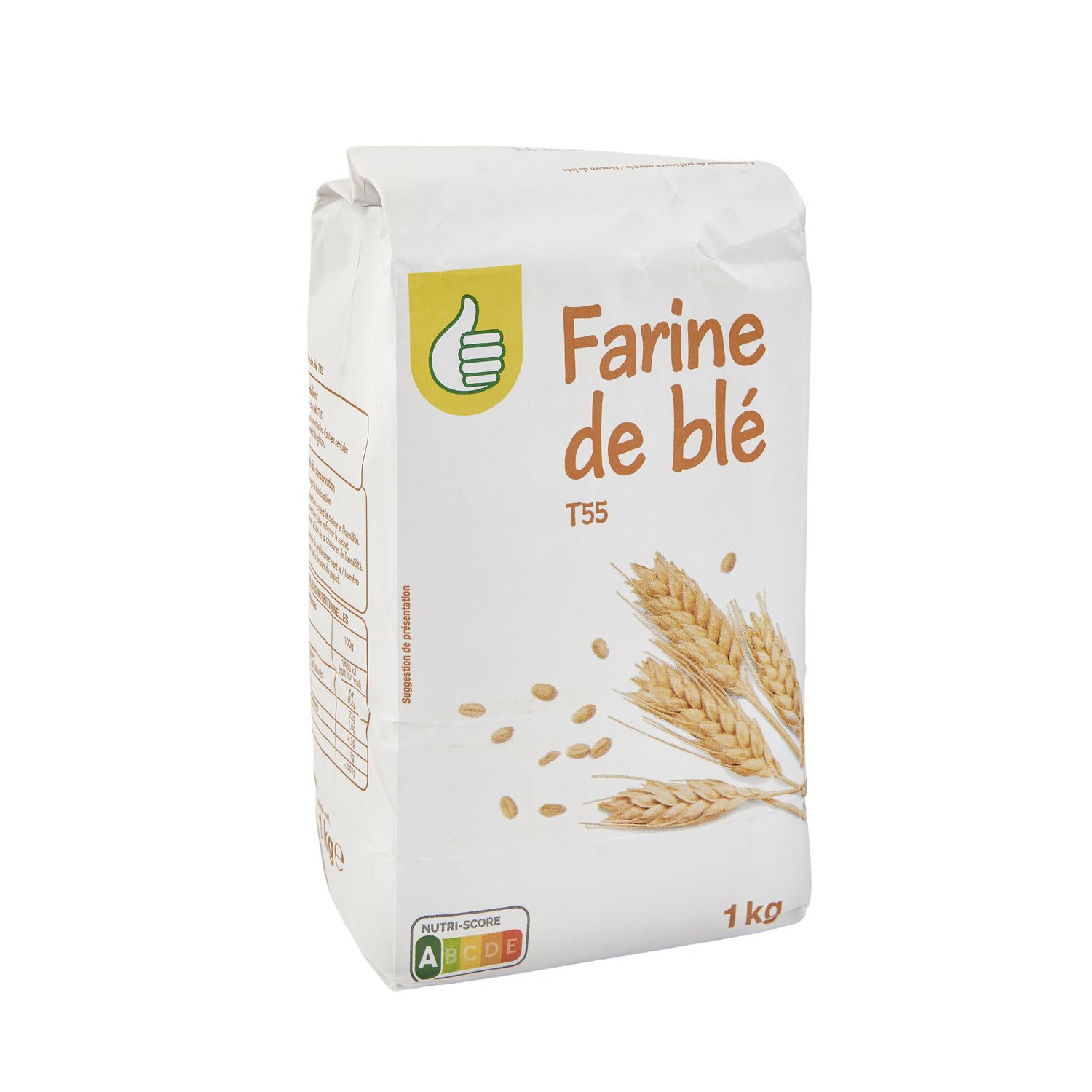 POUCE Farine de blé T55 1kg pas cher 