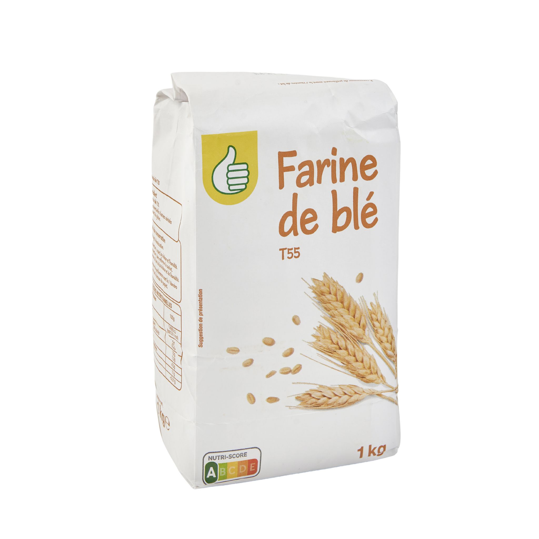 AUCHAN Farine de blé T45 1kg pas cher 