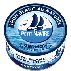 PETIT NAVIRE Thon germon blanc au naturel 140g