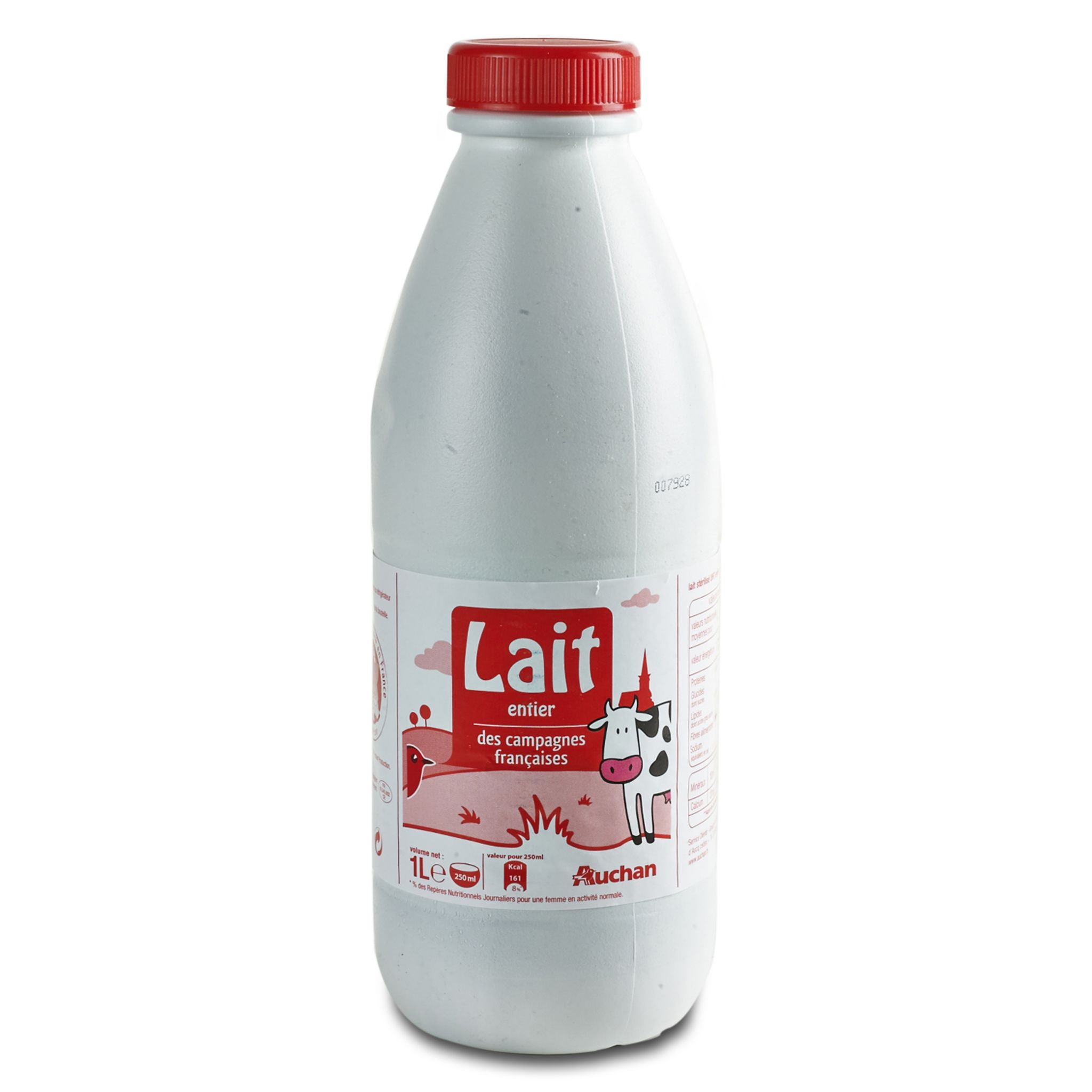 AUCHAN Lait entier des campagnes françaises 1l pas cher 