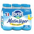 LACTEL Matin léger Lait demi-écrémé sans lactose UHT 6x50cl