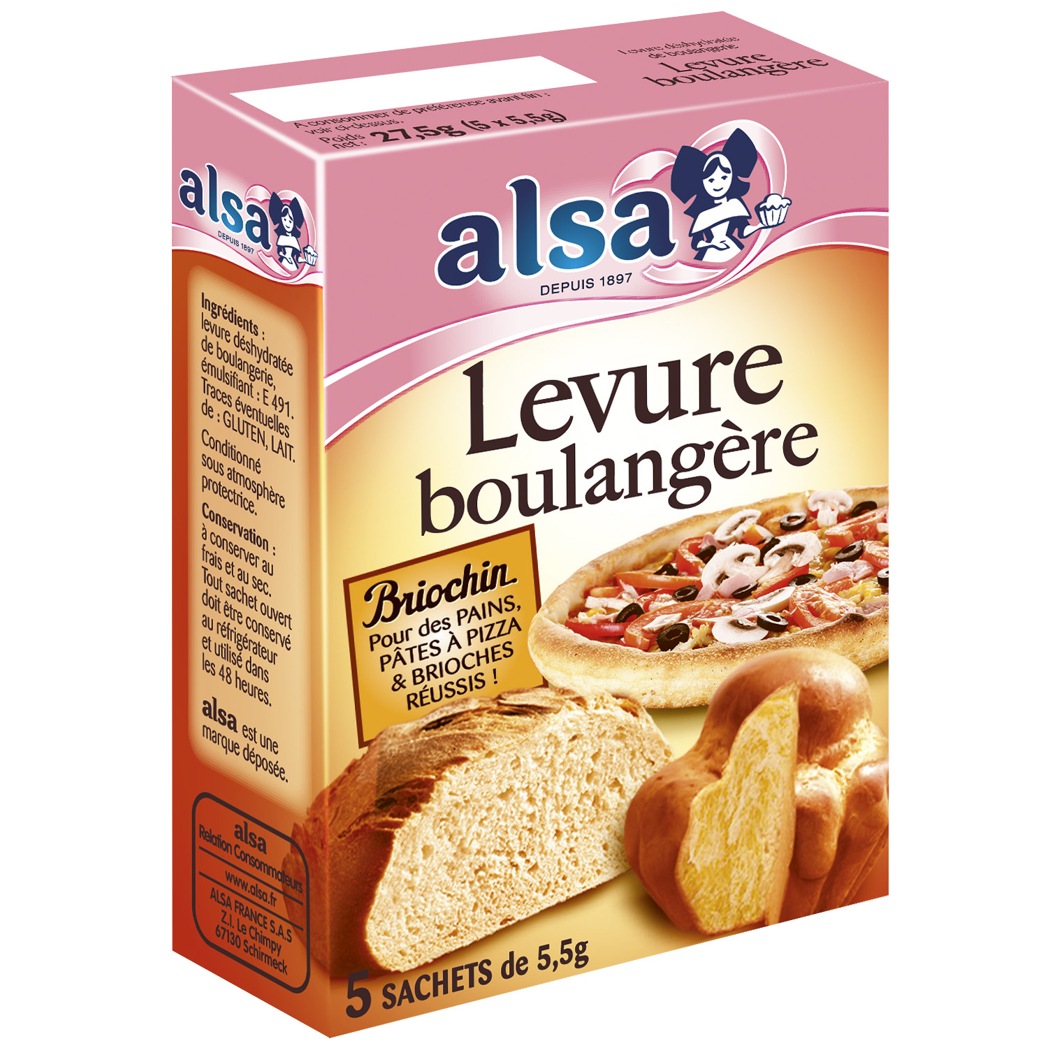 Levure sèche de boulangerie - paquet 125g