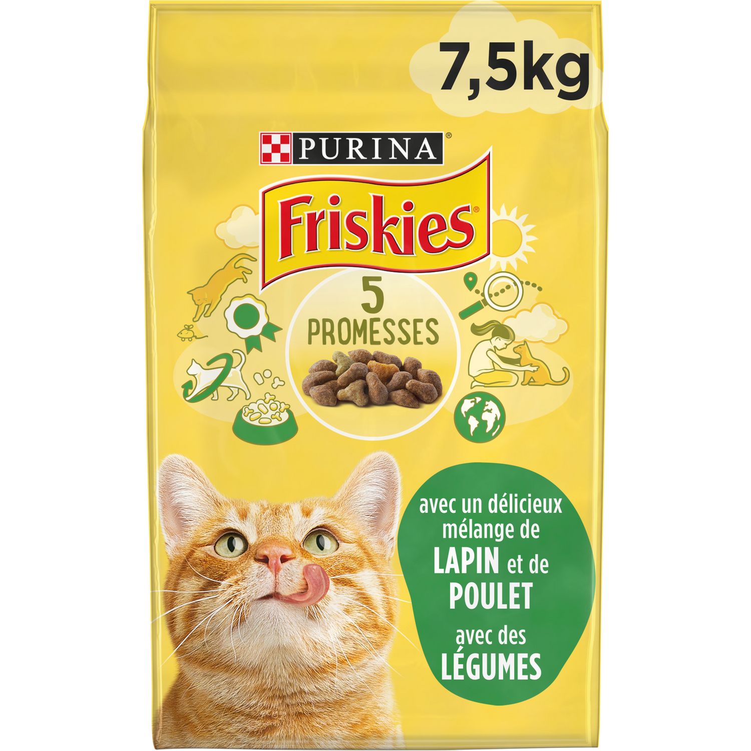 Croquettes chat au Poulet/Légumes FRISKIES PURINA 4 KG - Drive Z'eclerc