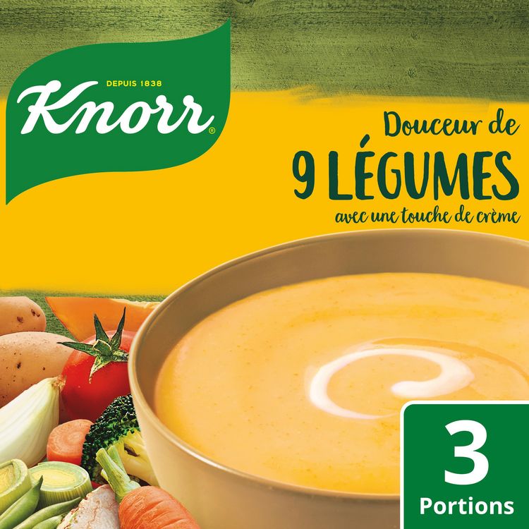 KNORR Soupe déshydratée minestrone à l'huile d'olive 4 personnes