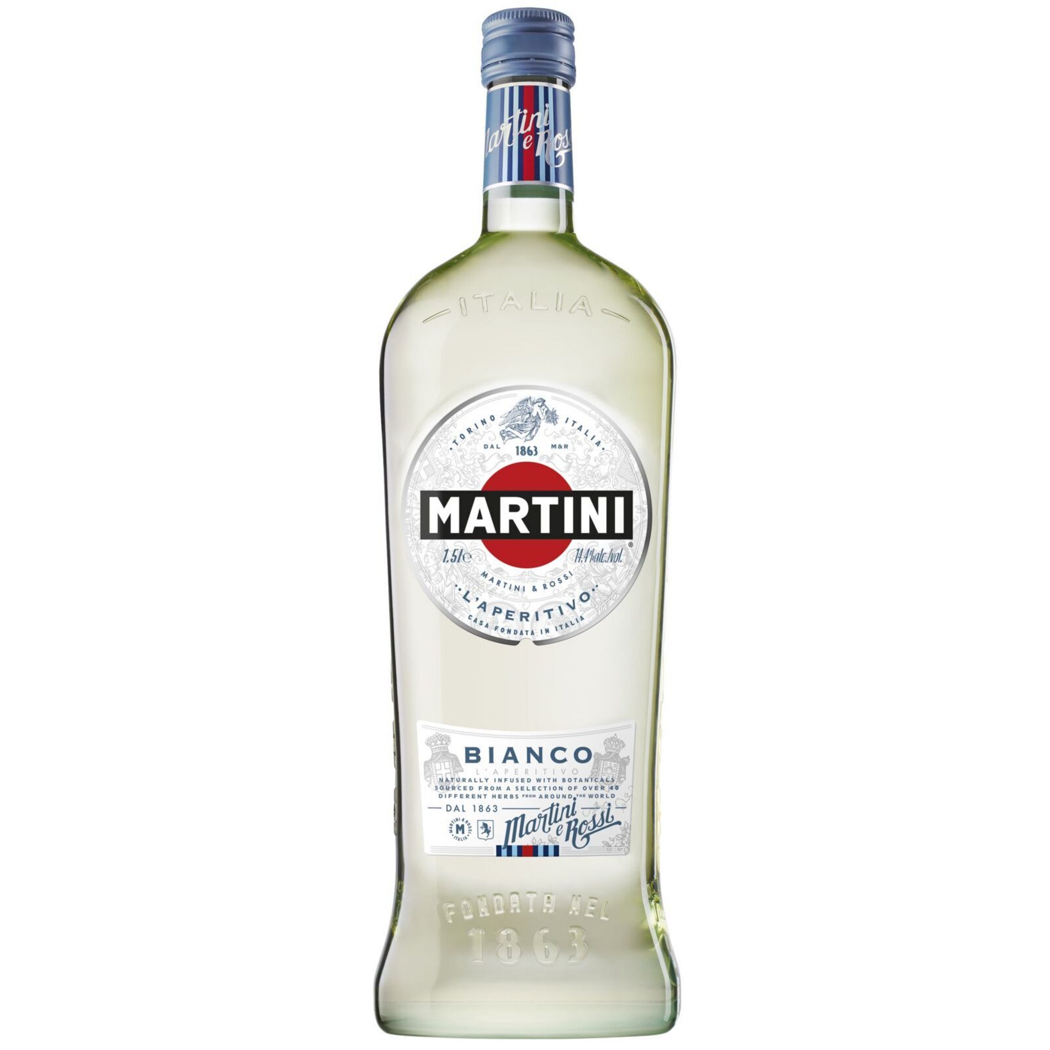 MARTINI Apéritif aromatisé à base de vin bianco 14,4% 1,5l pas cher