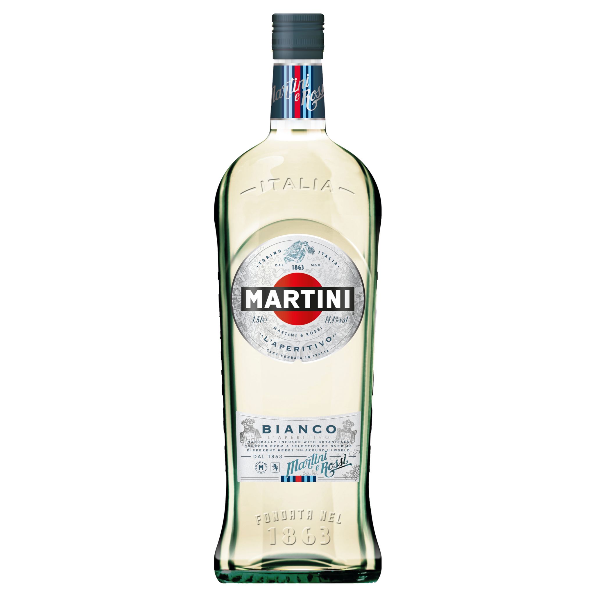 MARTINI Apéritif aromatisé à base de vin bianco 14,4% 1,5l pas cher