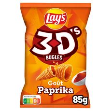 LAY'S Biscuits soufflés 3D's bugles goût paprika 85g