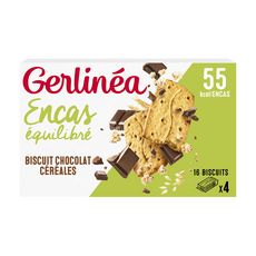 GERLINEA Biscuits chocolat céréales riches en protéines 16x12,5g 200g