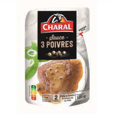 CHARAL Sauce 3 poivres 2 personnes 120g
