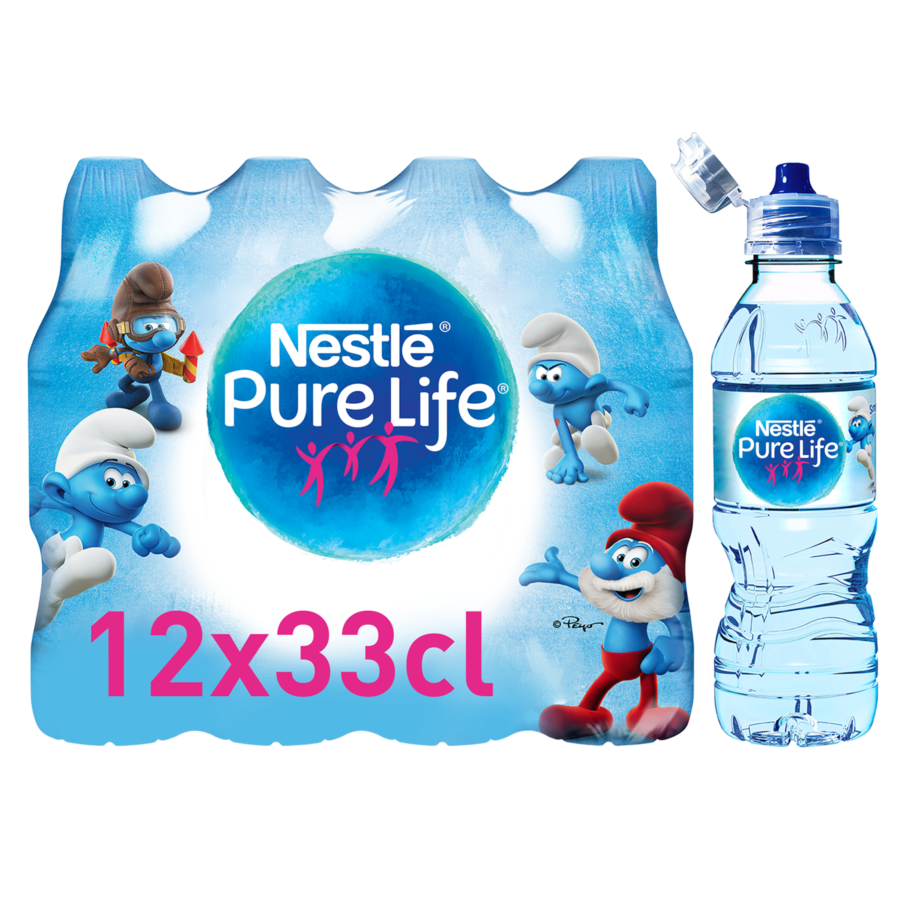 NESTLE Bouteille plastique d'eau plate de 1,5 litres Pure Life