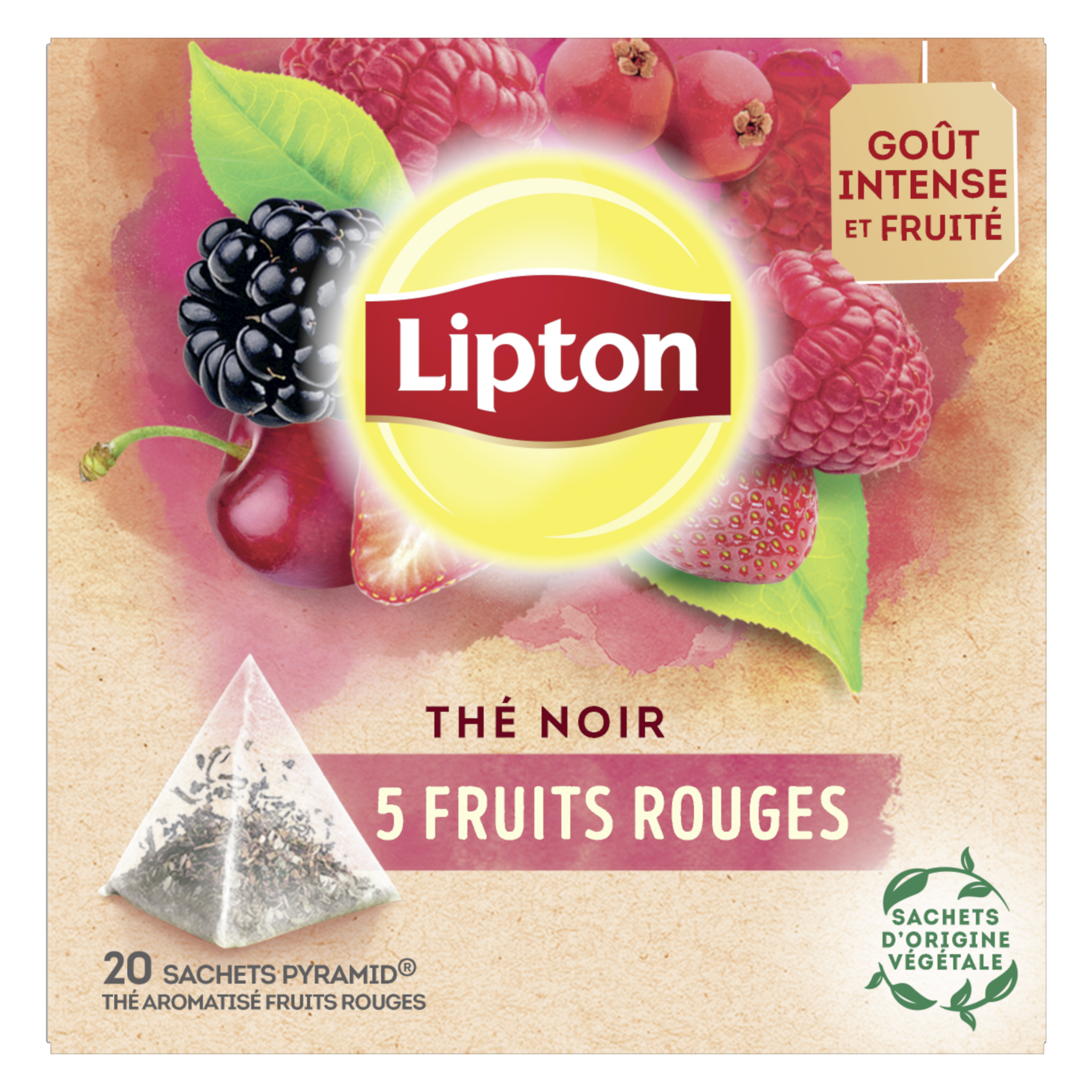 Livraison à domicile Lipton Thé noir aux agrumes agrumes, 20 sachets