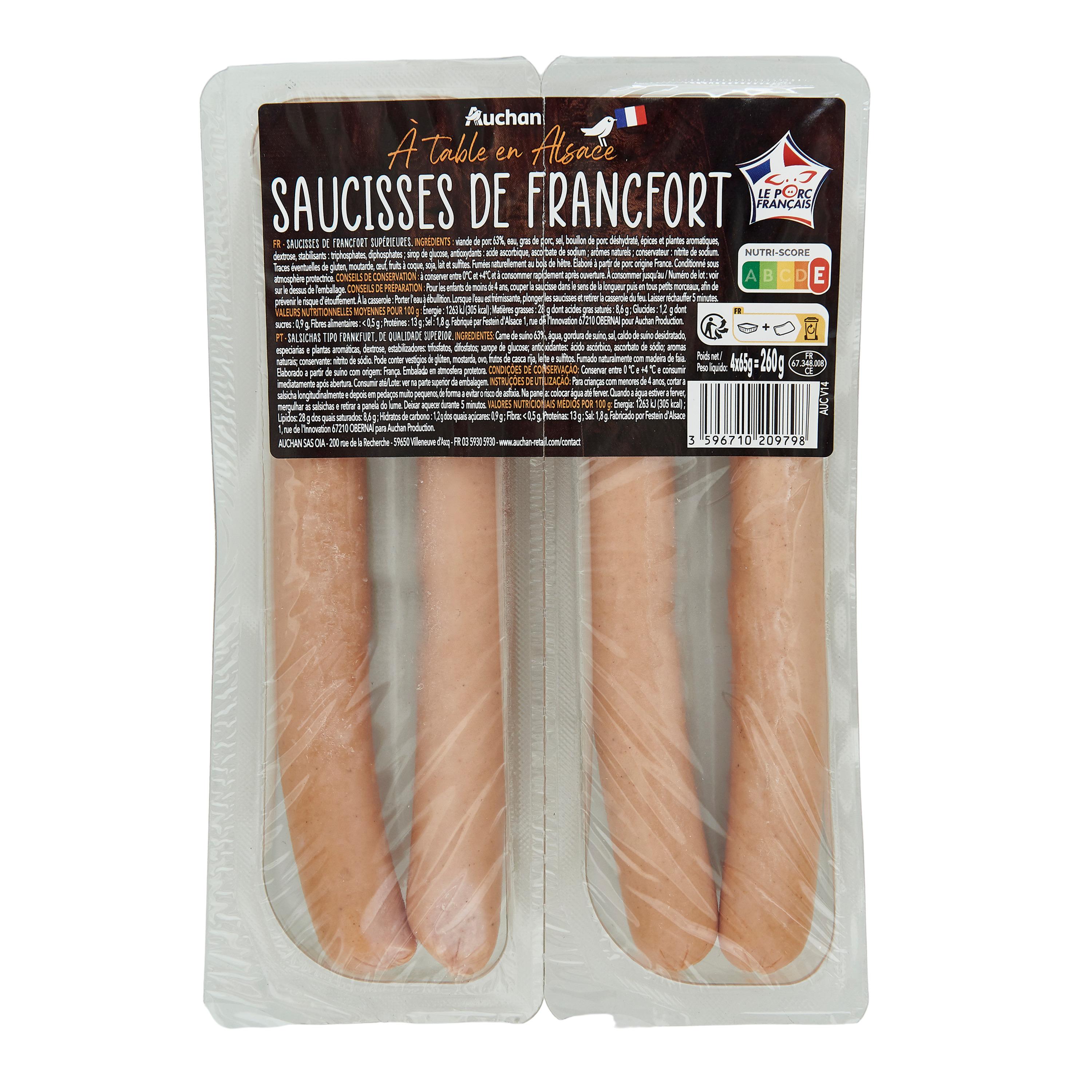 Les Saucisses de Francfort - mon-marché.fr