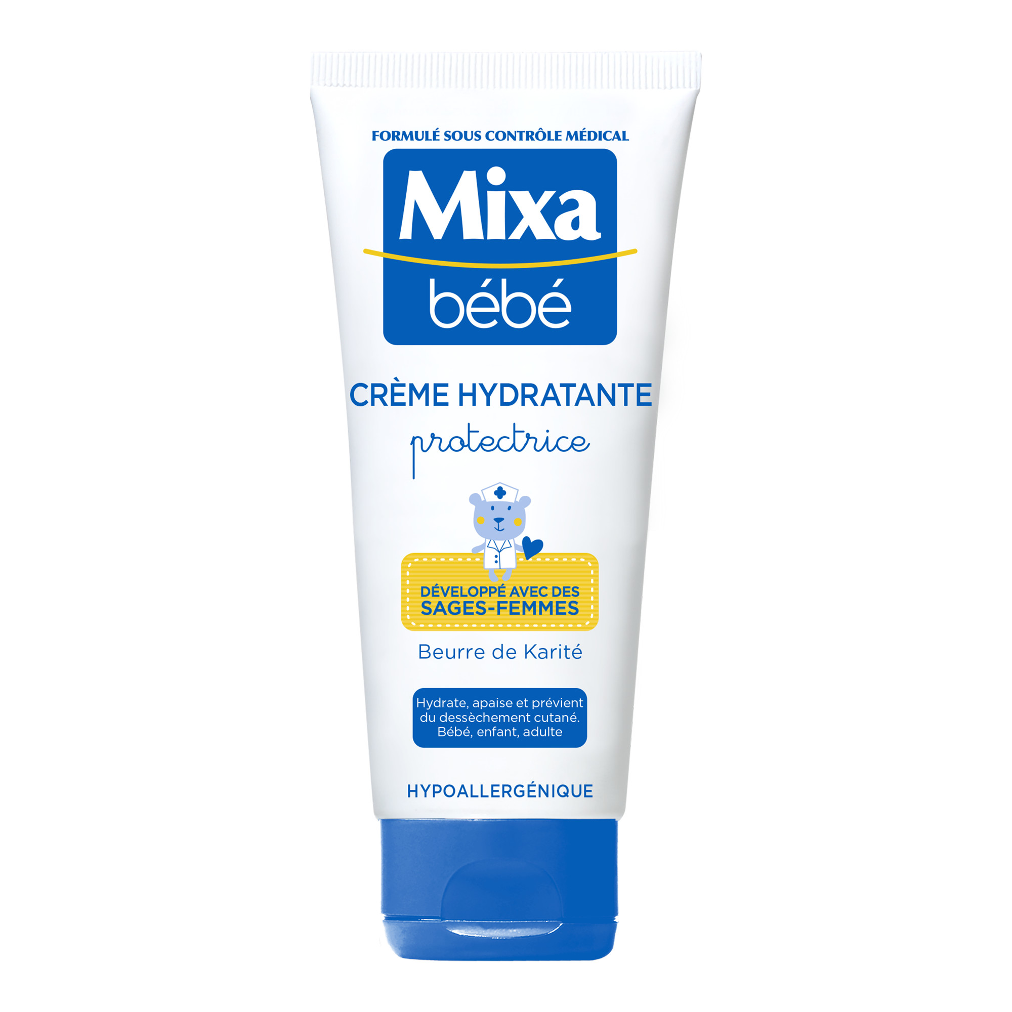 MIXA BEBE Crème hydratante protectrice hypoallergénique 100ml pas cher 