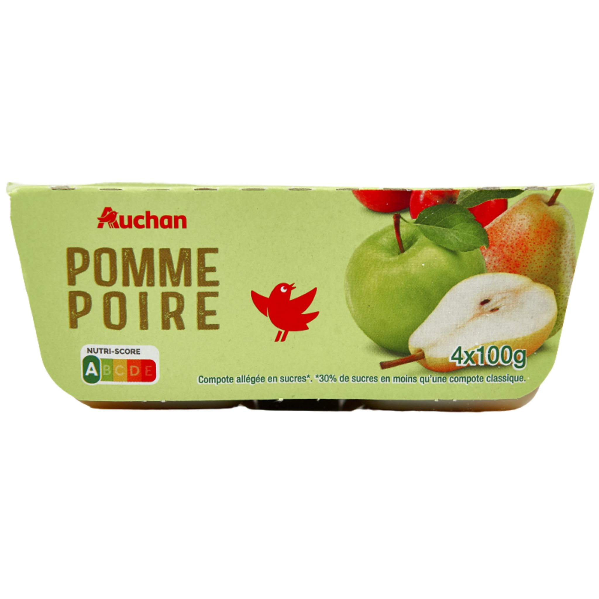 Compote Pomme Sans Sucres Ajoutés CARREFOUR CLASSIC' : les 16 pots de 100g  à Prix Carrefour