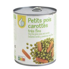POUCE Petits pois et jeunes carottes à l'étuvée boîte 530g