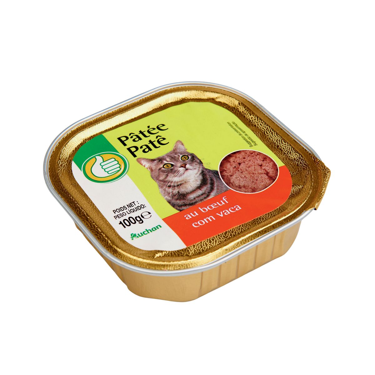 Pâtée au boeuf pour chat barquette - 100 g - ECO + au meilleur prix