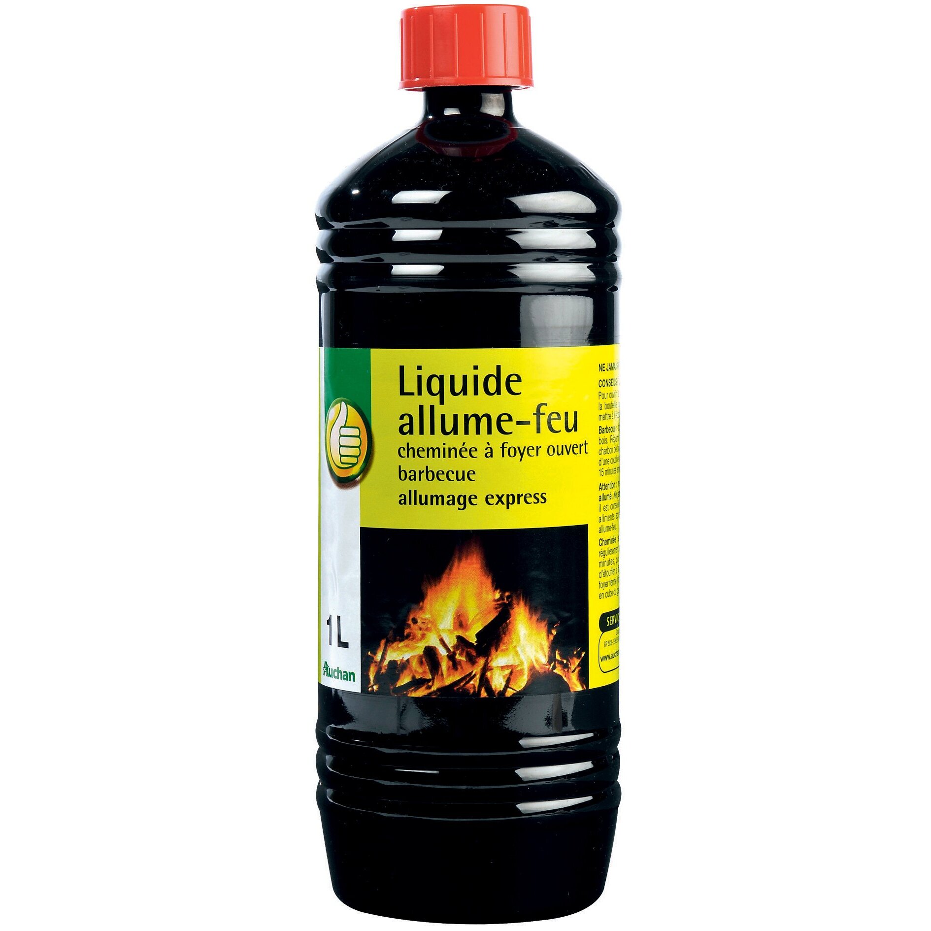 POUCE Allume-feu liquide pour barbecue & cheminée à foyer ouvert