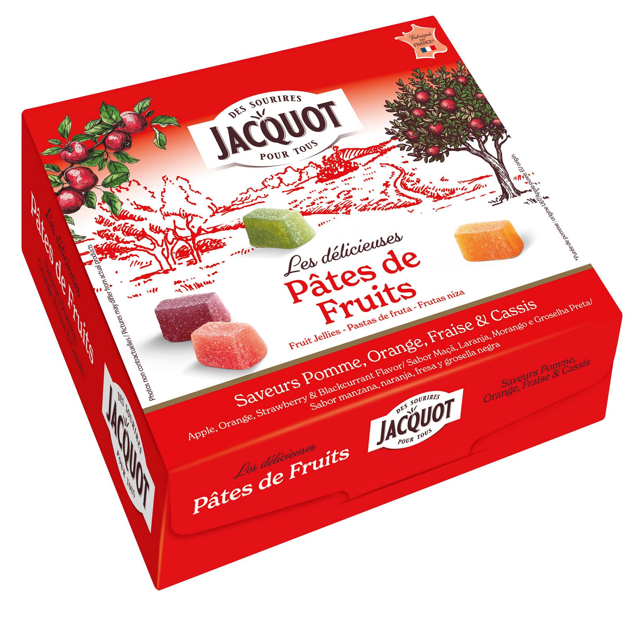 Assortiment de pâtes de fruits faites maison 250g