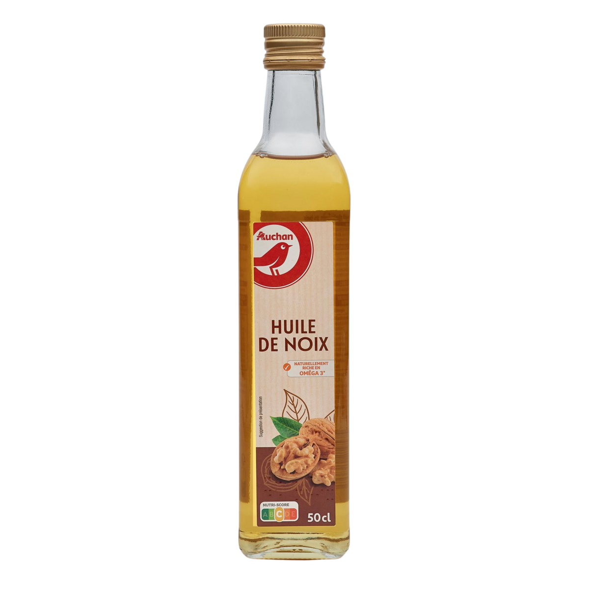 AUCHAN Huile de noix 50cl pas cher 