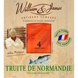 WILLIAM & JAMES Truite de Normandie fumée 4 tranches 100g