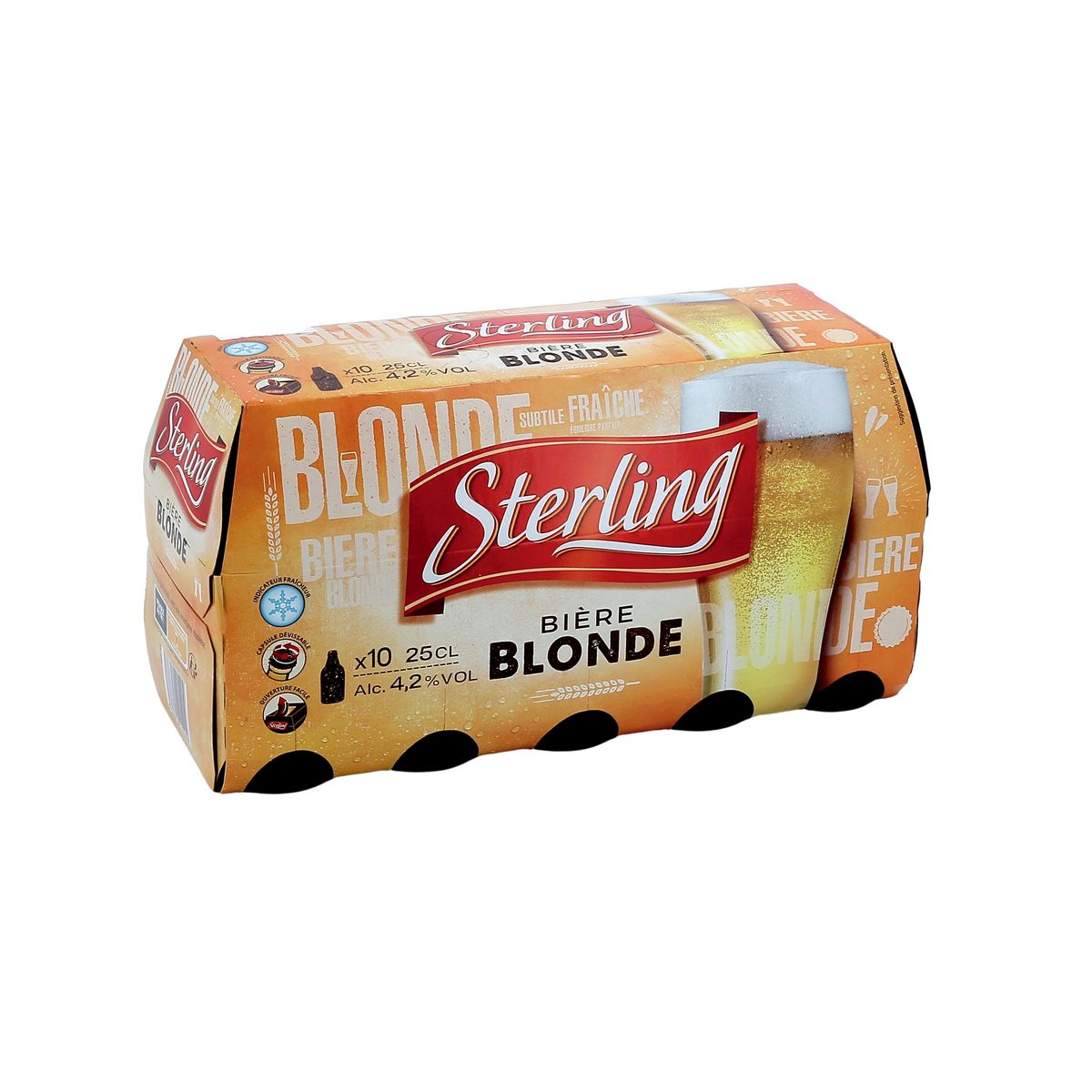 STERLING Bière blonde 4,5% bouteilles 10x25cl