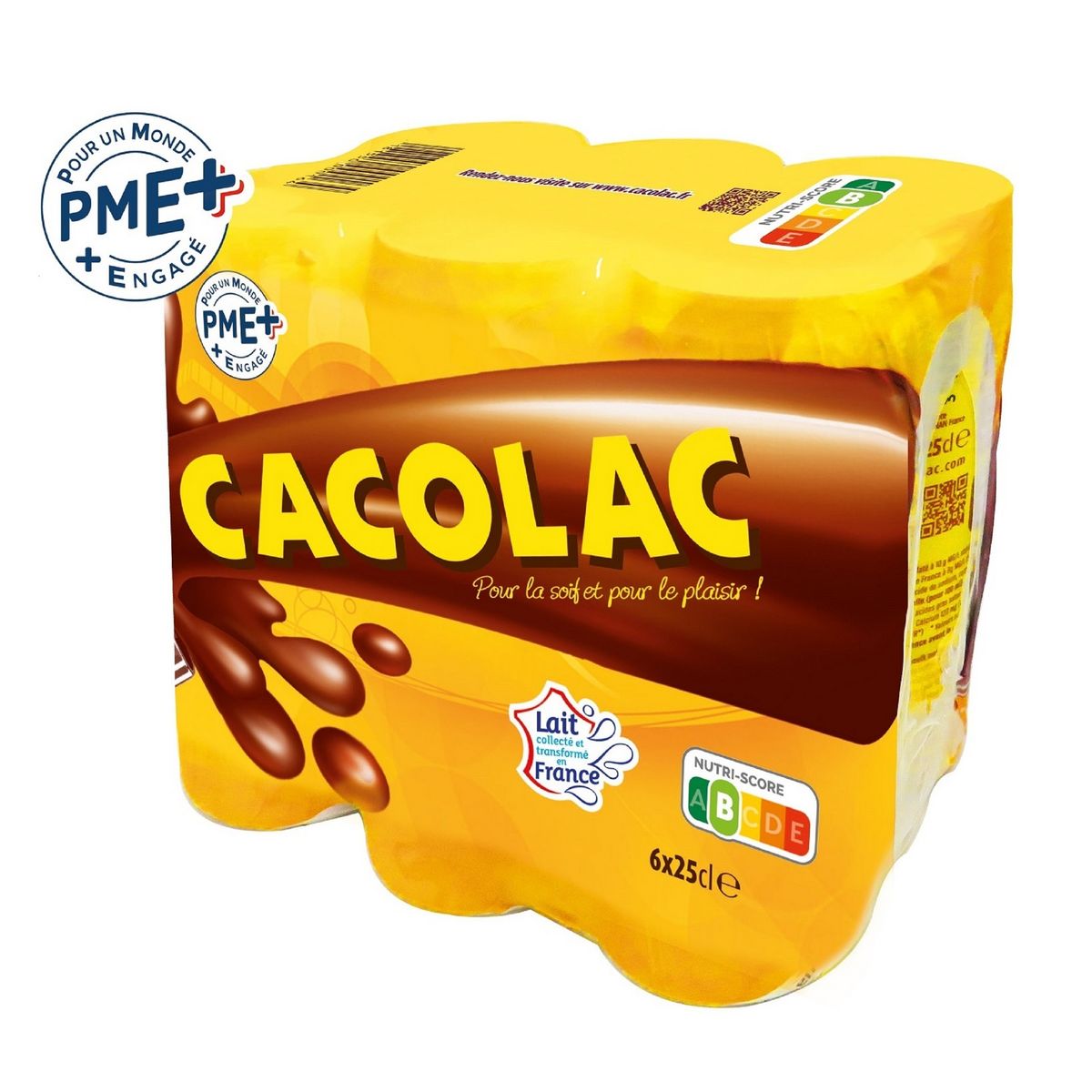 CACOLAC Boisson au lait et au cacao boîtes 6x25cl