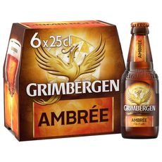 GRIMBERGEN Bière ambrée 6,5% bouteilles 6x25cl