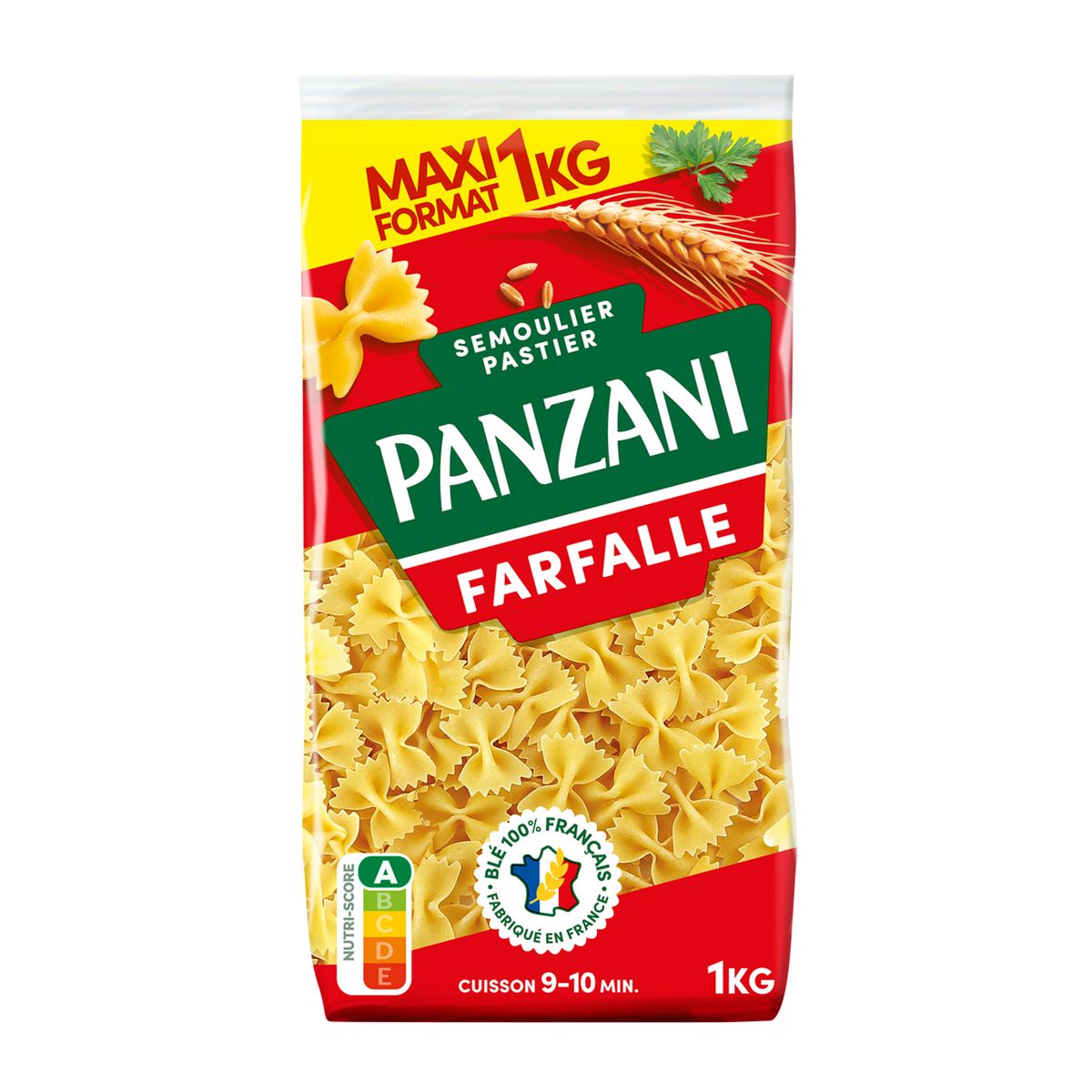 PANZANI Farfalle filière blé responsable français maxi format 1kg