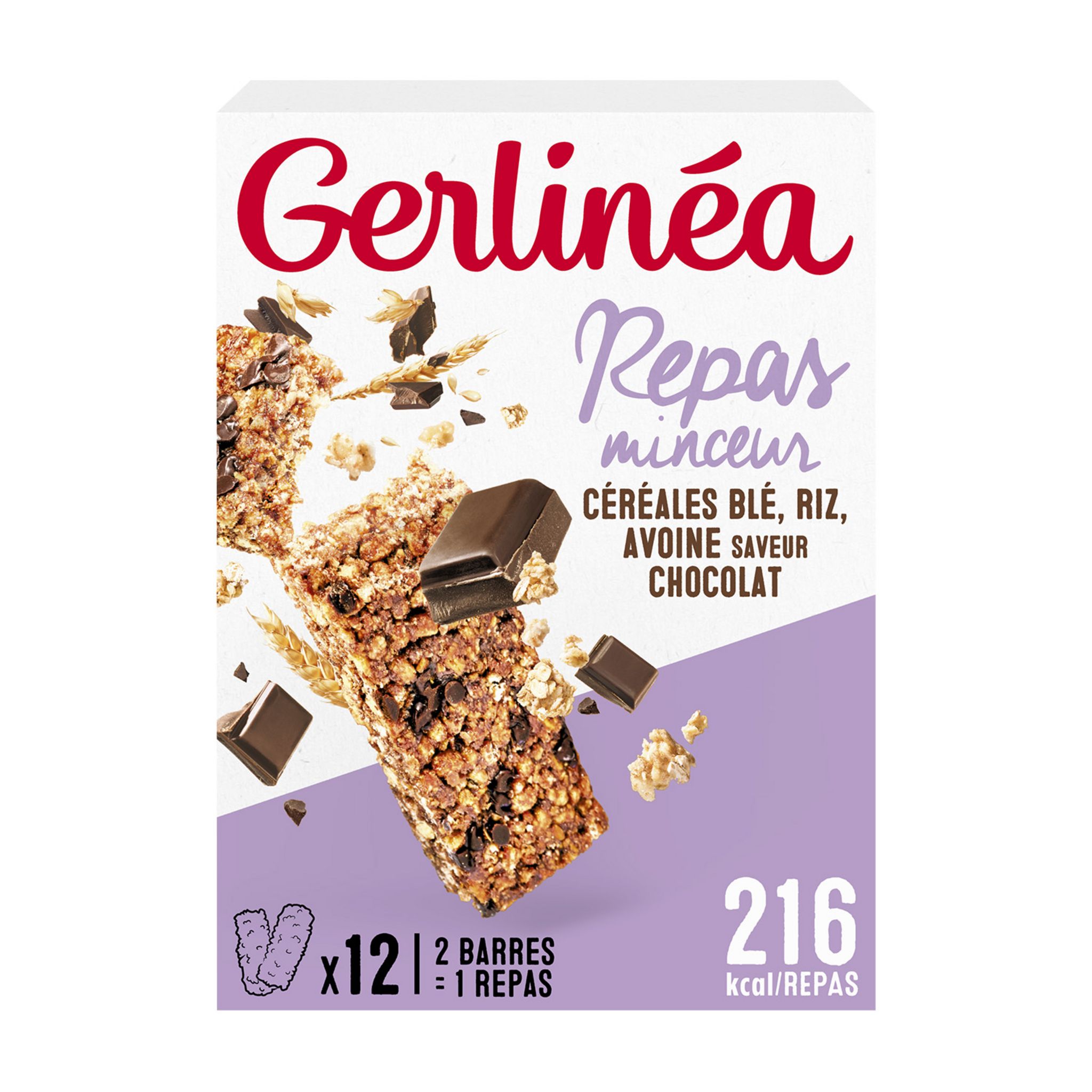 GERLINEA Repas minceur crème saveur chocolat 540g pas cher 