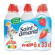 SAINT AMAND Eau minérale plate aromatisée fraise bouteilles 6x33cl