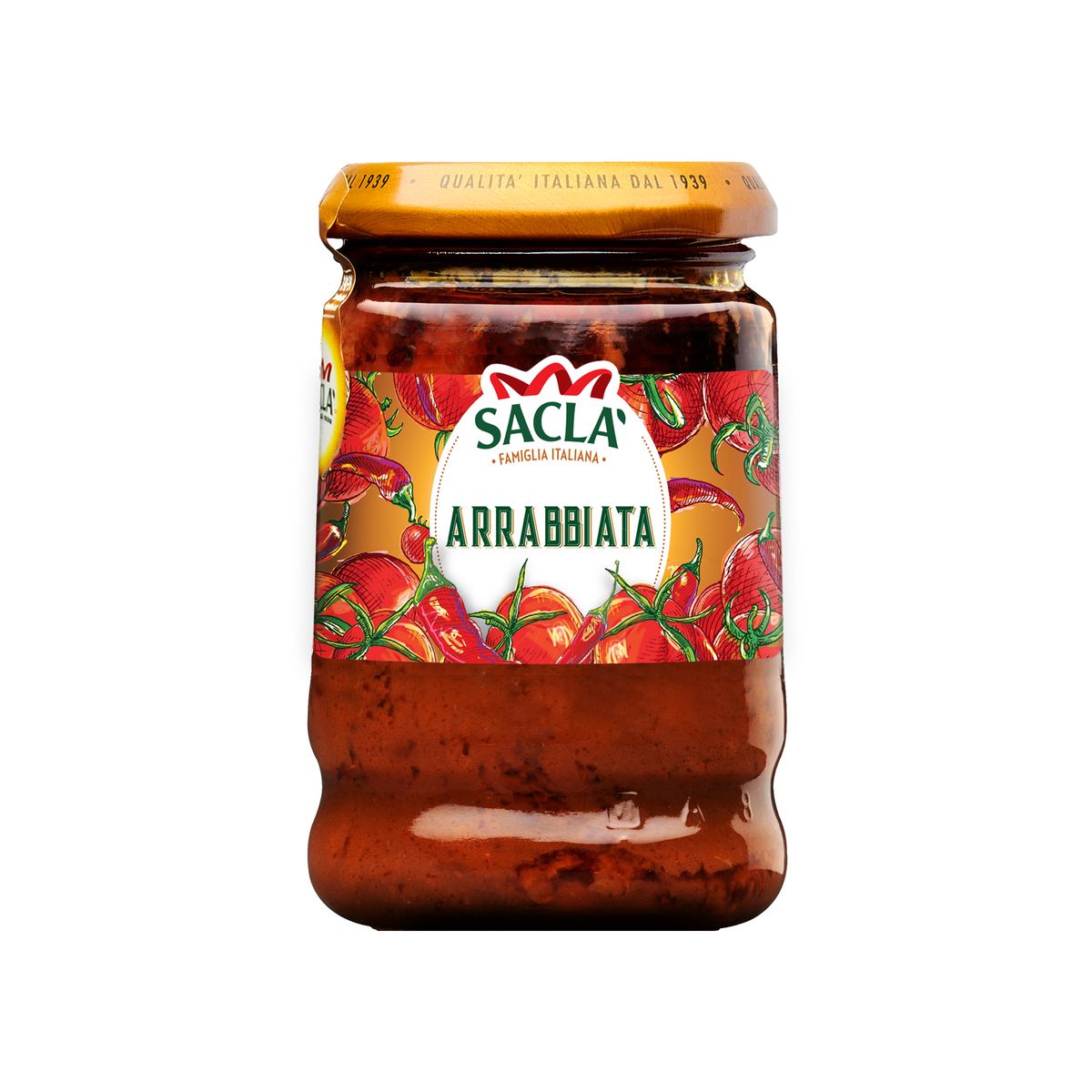 SACLA Sauce tomate arrabbiata en bocal 190g