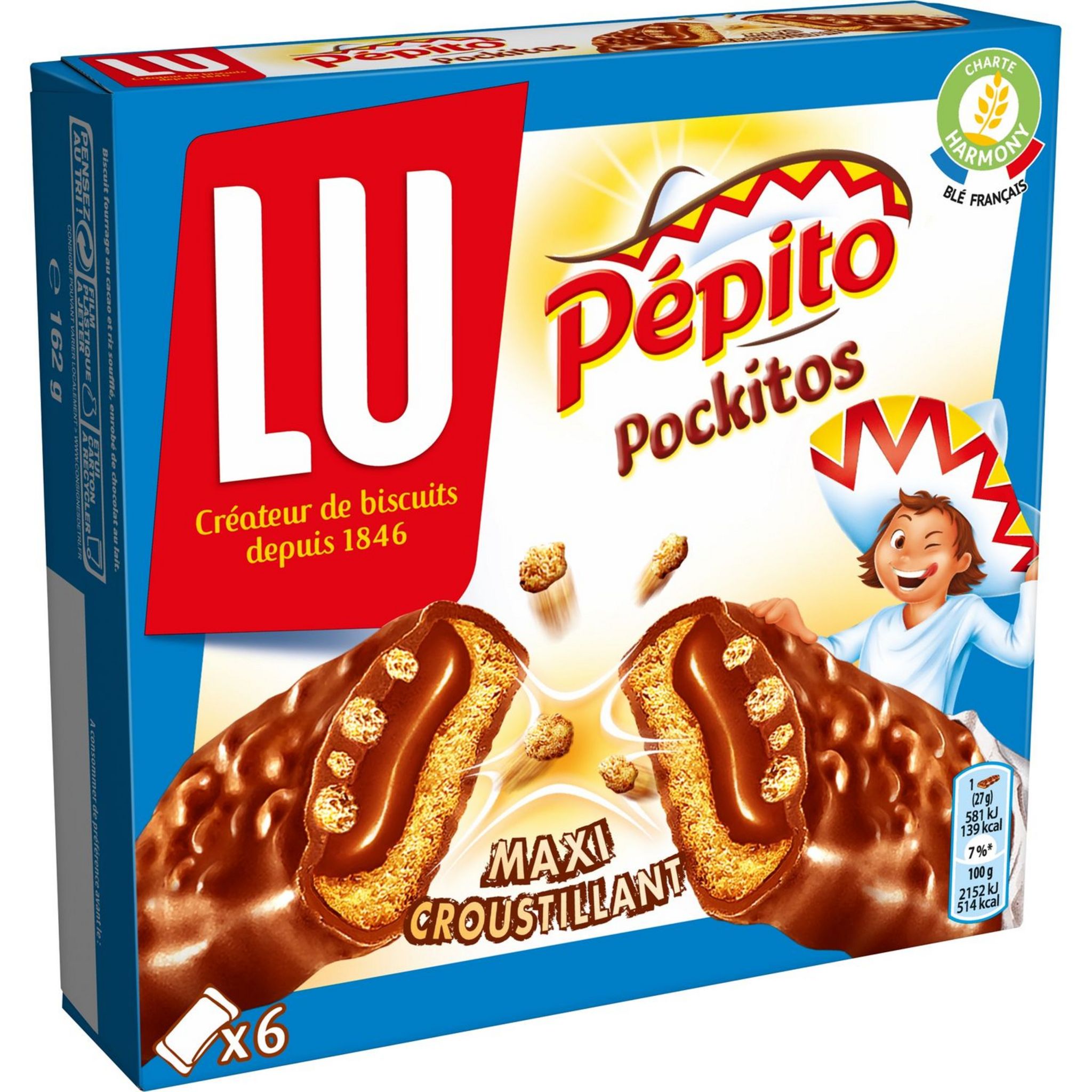 Pépito pockitos chocolat noir (Lu)