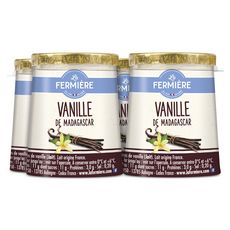 LA FERMIERE Yaourt vanille de Madagascar 4x125g
