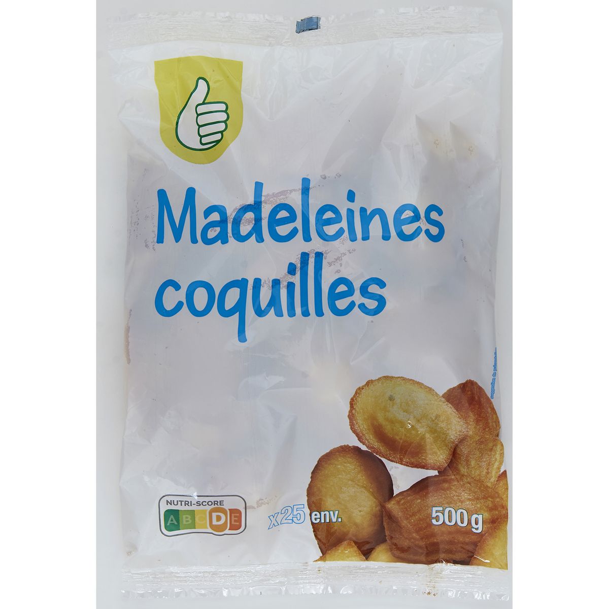 POUCE Madeleines coquilles 25 madeleines 500g