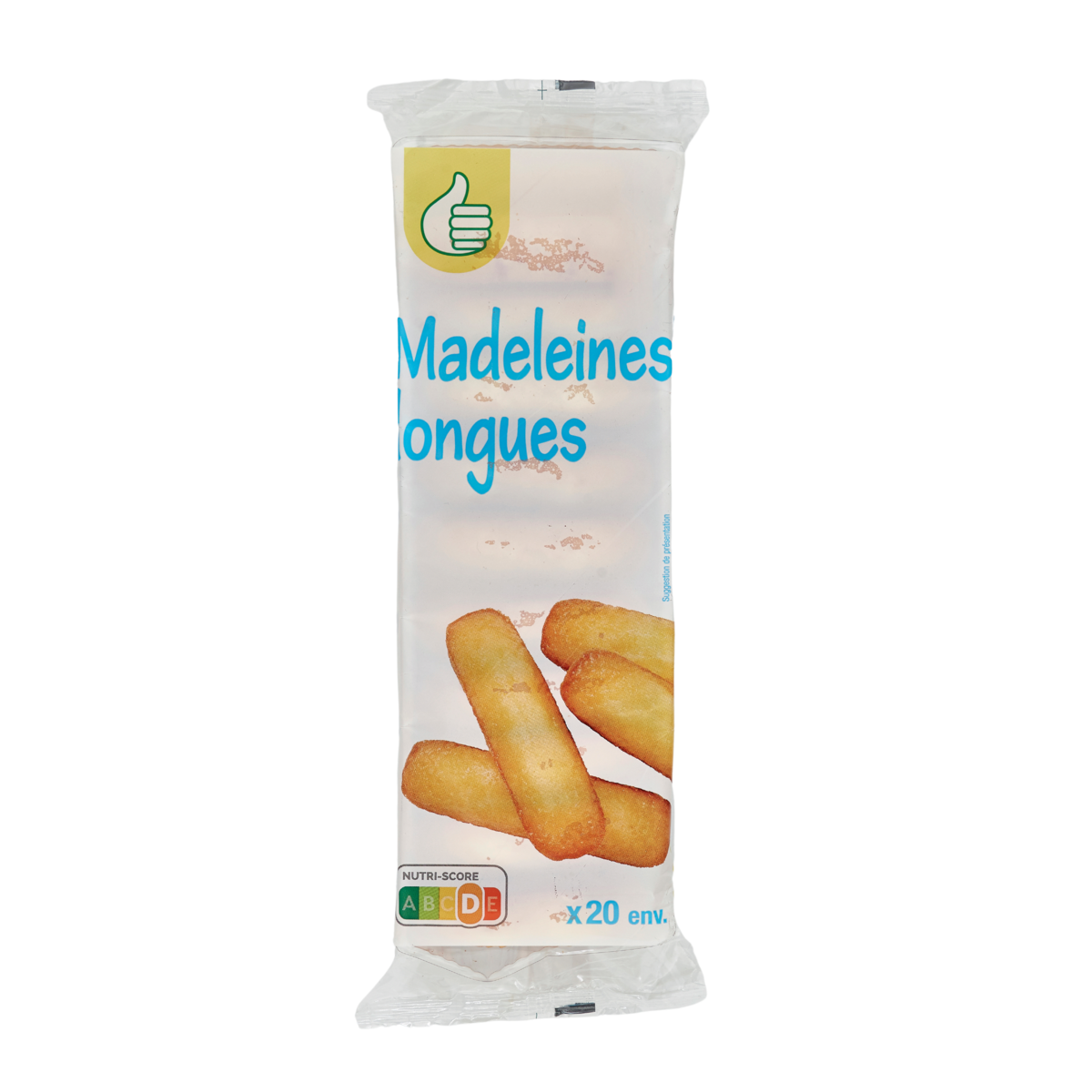 POUCE Madeleines longues 20 madeleines 250g