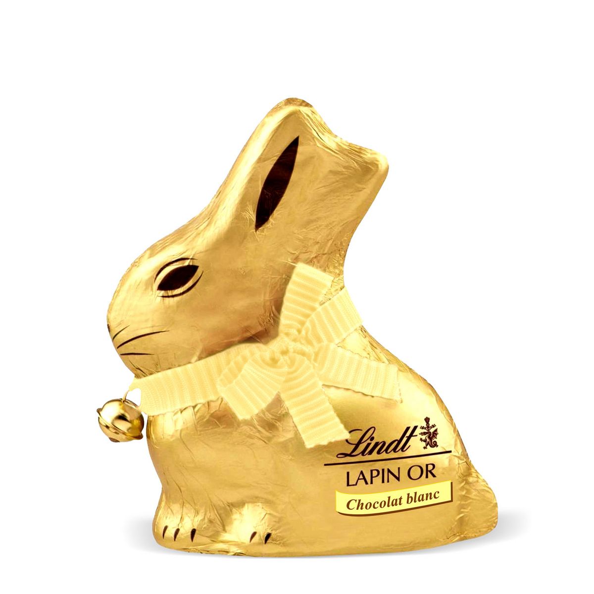 LINDT Lapin Or moulage chocolat blanc 1 pièce 100g
