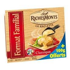 RICHESMONTS Fromage à raclette 850g+100g offerts