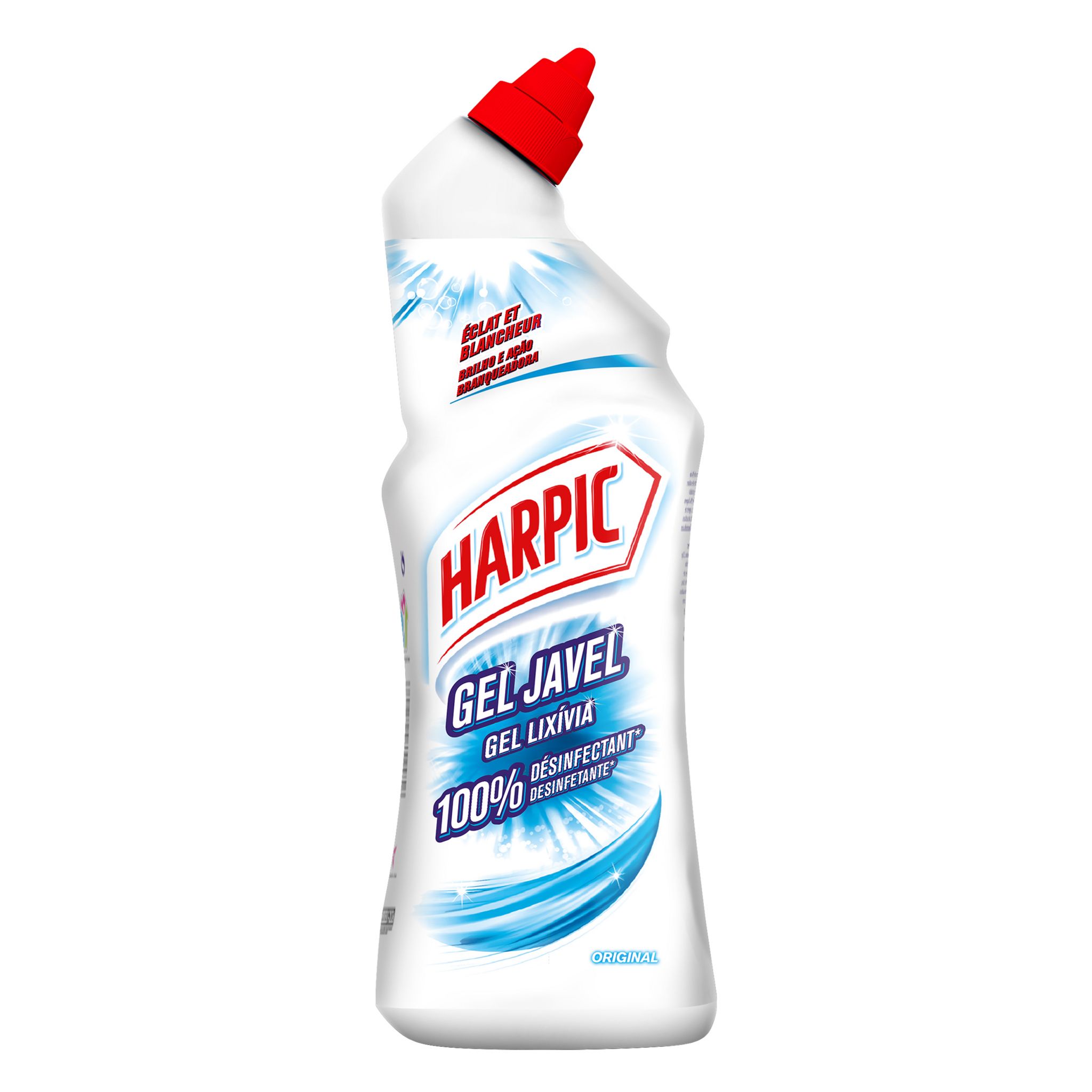 HARPIC Gel WC désinfectant éclat et blancheur à la javel 750ml pas