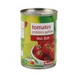 AUCHAN Tomates entières pelées au jus 240g