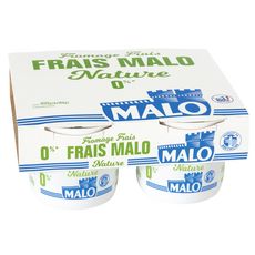 MALO Fromage frais 0 % MG 4x100g 4x100g