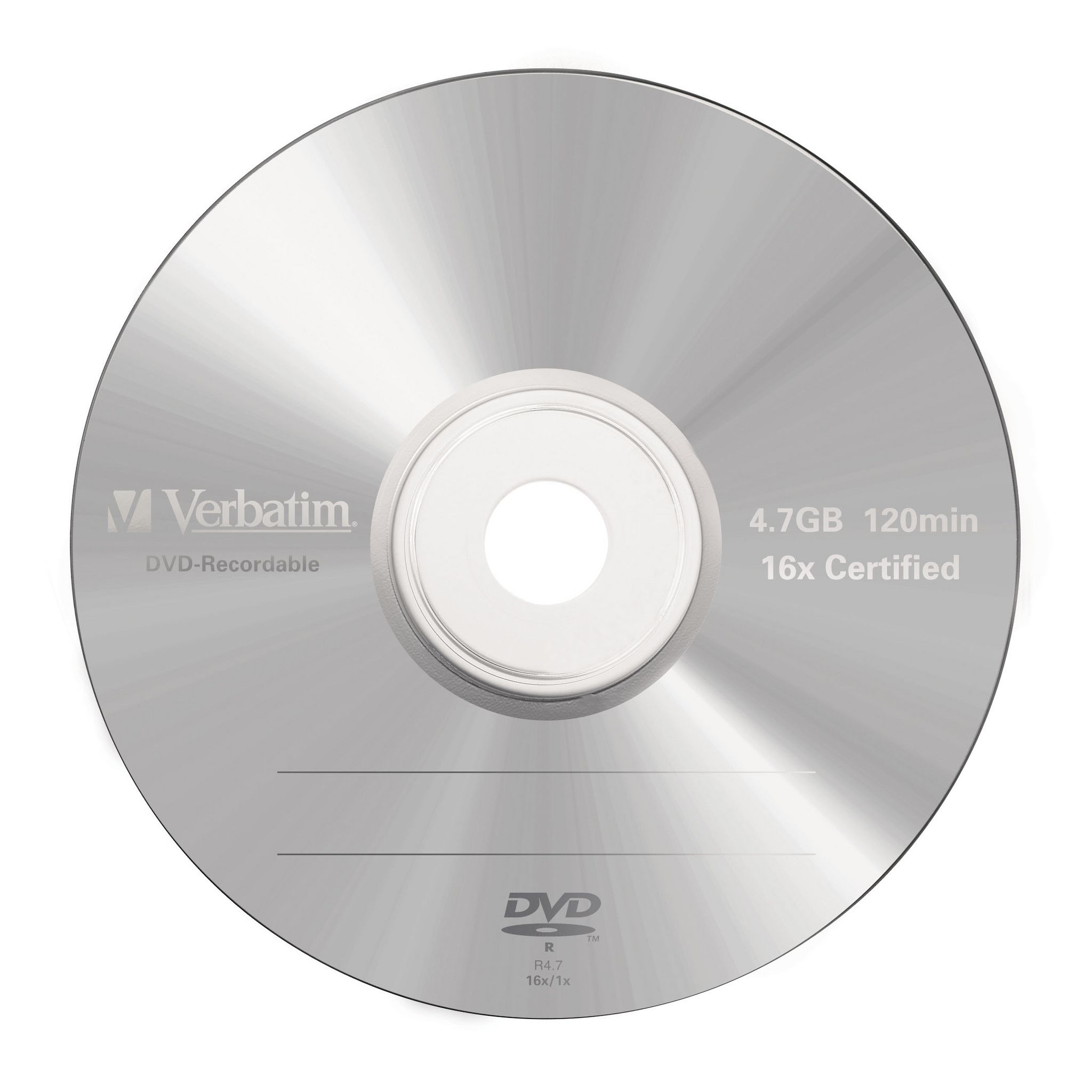 VERBATIM CD DVD vierge DataLifePlus - 120mn - 4.7Go - 16x - 5