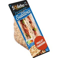 SODEBO Sandwich au pain suédois au poulet tandoori 135g