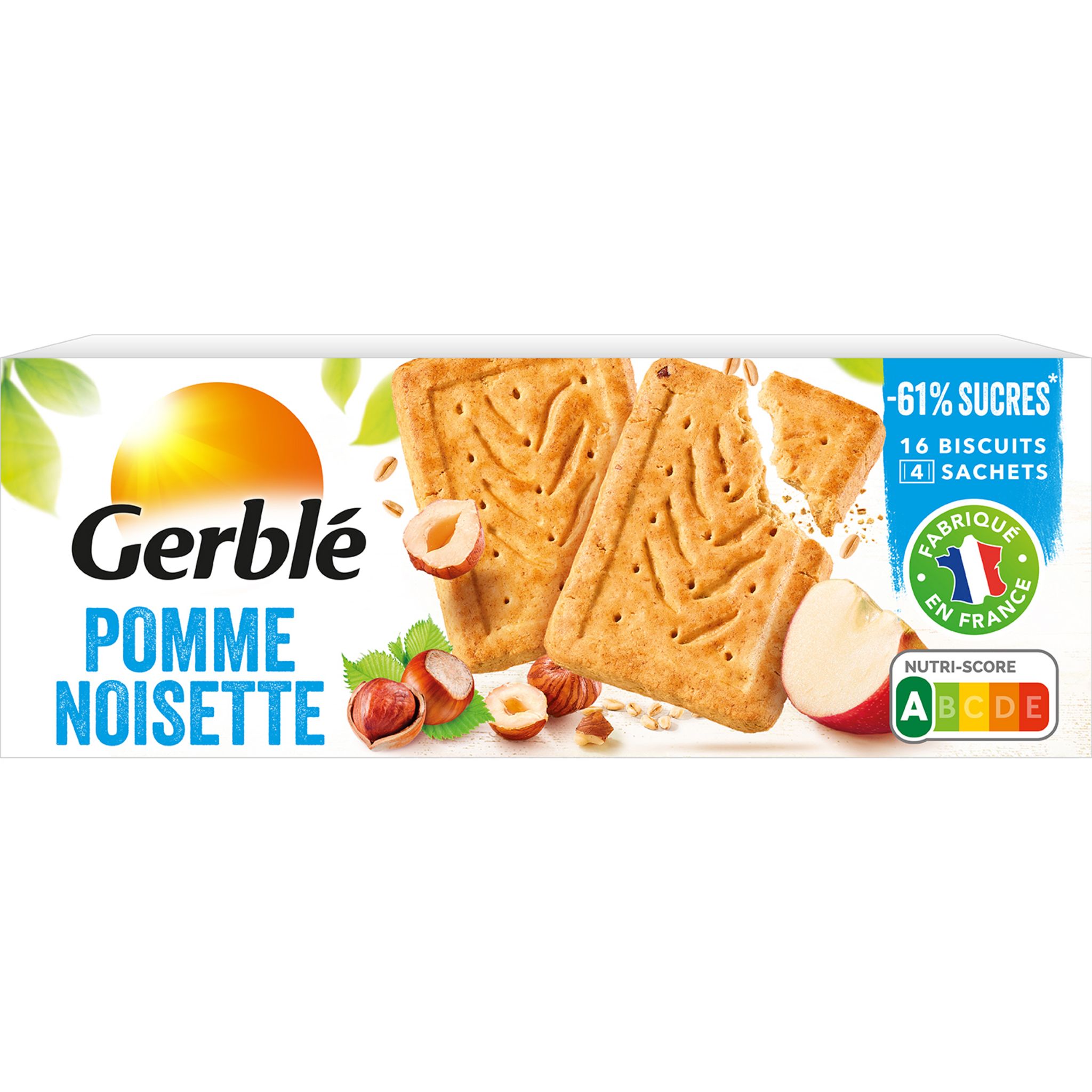 GERBLE Biscuits goûter aux raisins sachets fraîcheur 4x5 biscuits 360g pas  cher 