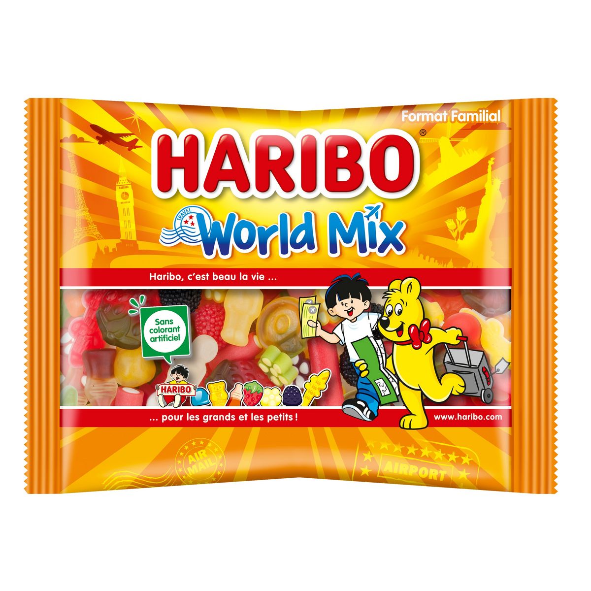 Bonbons World Mix HARIBO : la boite de 750 g à Prix Carrefour