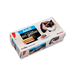 AUCHAN Adult boîtes pâtée viandes pour chat 4x100g