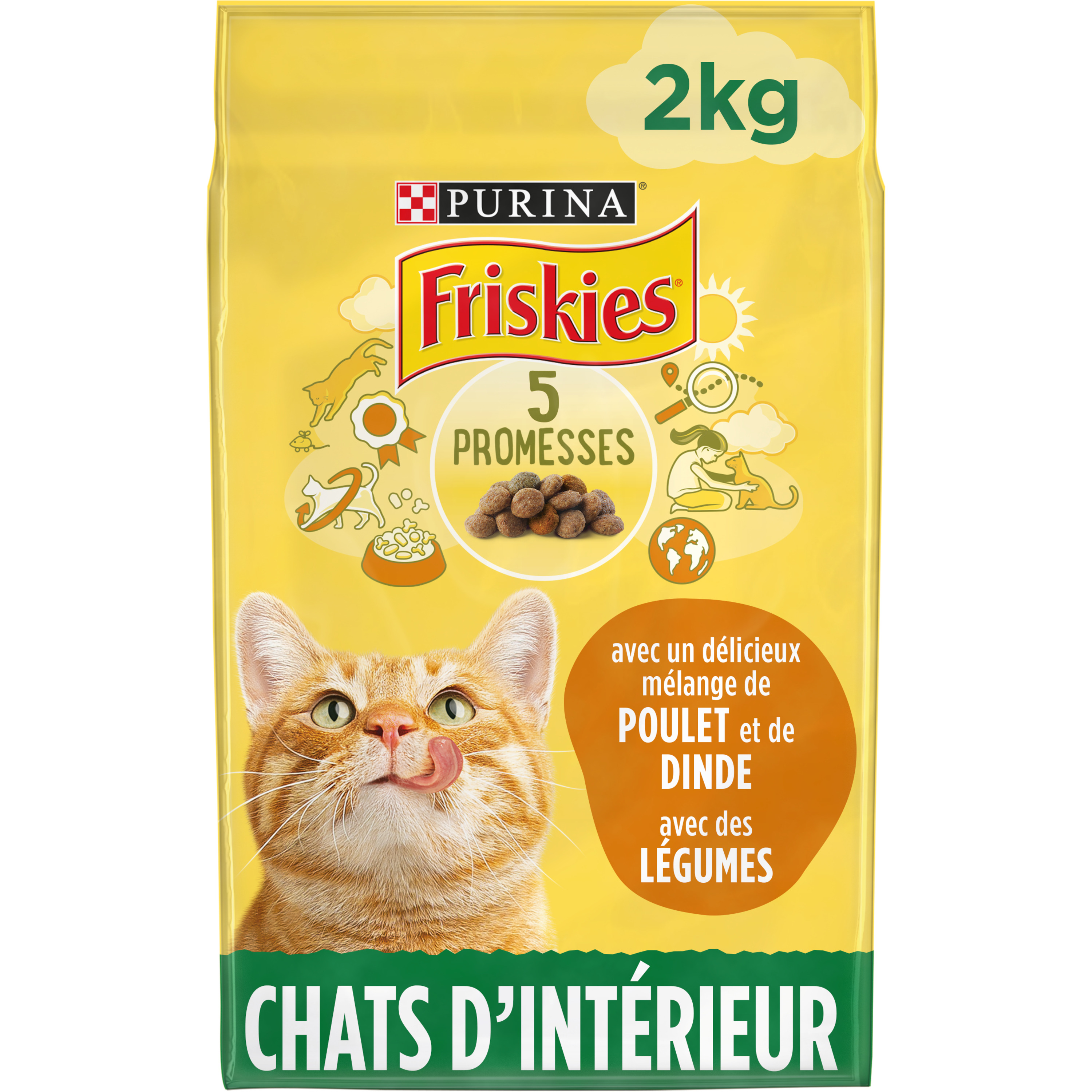 Croquettes pour chats d'intérieur élaborées avec de la dinde Purina One -  1,5kg