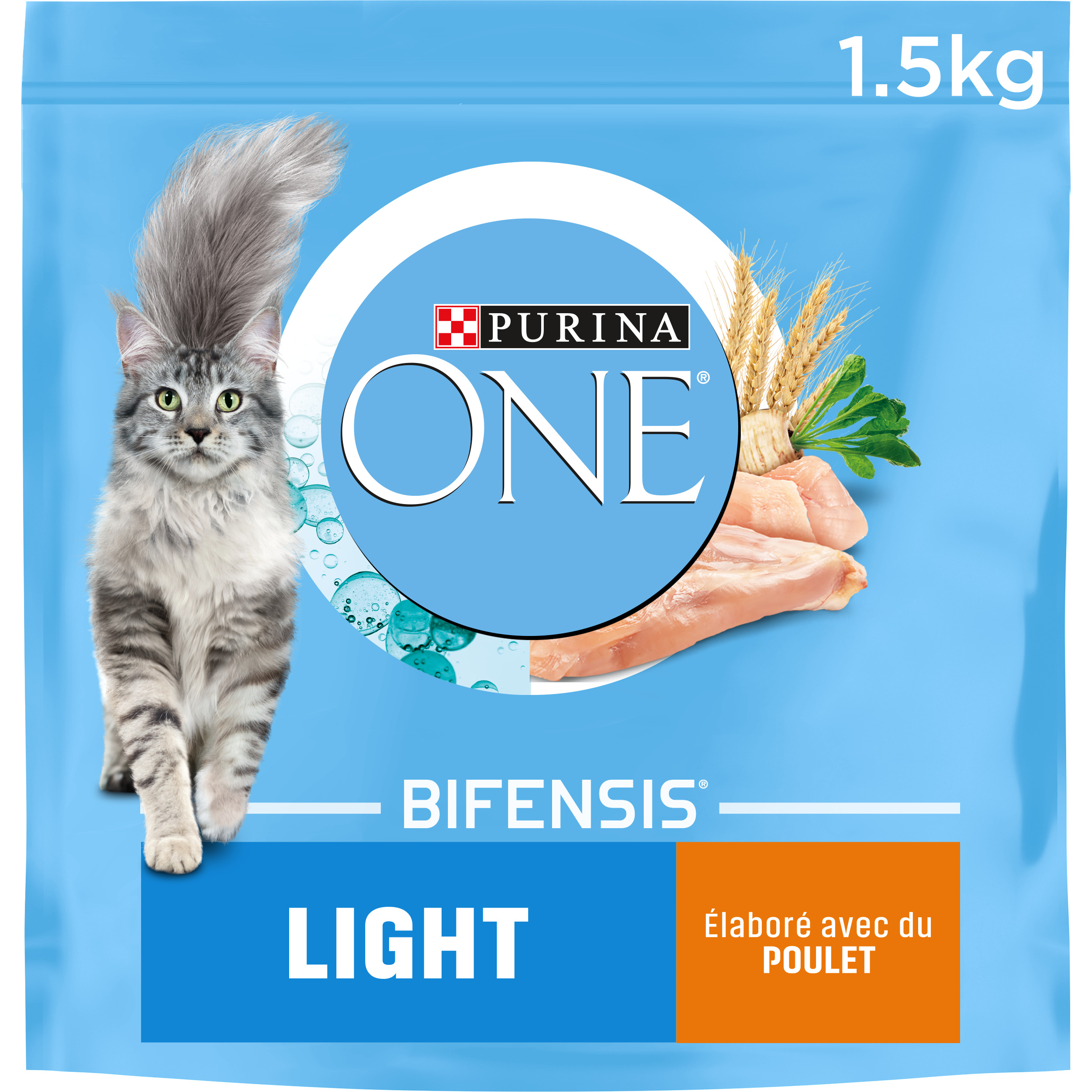 Croquettes pour chat au poulet et céréales Purina One - 450g