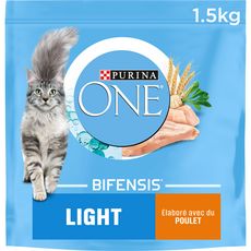 PURINA One bifensis light croquettes au poulet blé pour chat 1,5kg