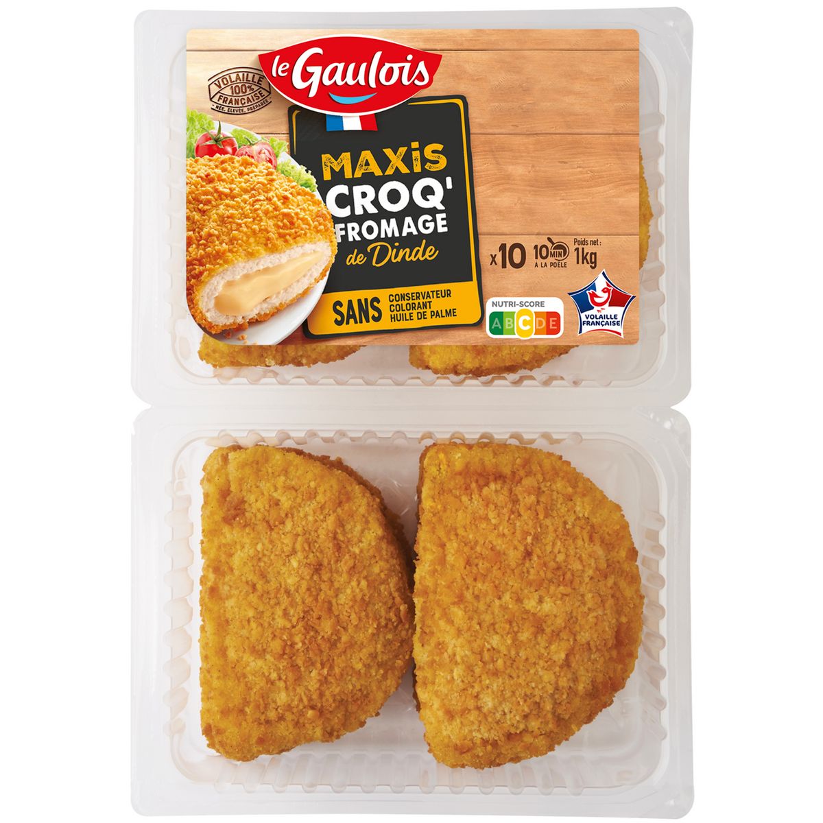LE GAULOIS Les Maxis Croq' au fromage 10 pièces 1kg