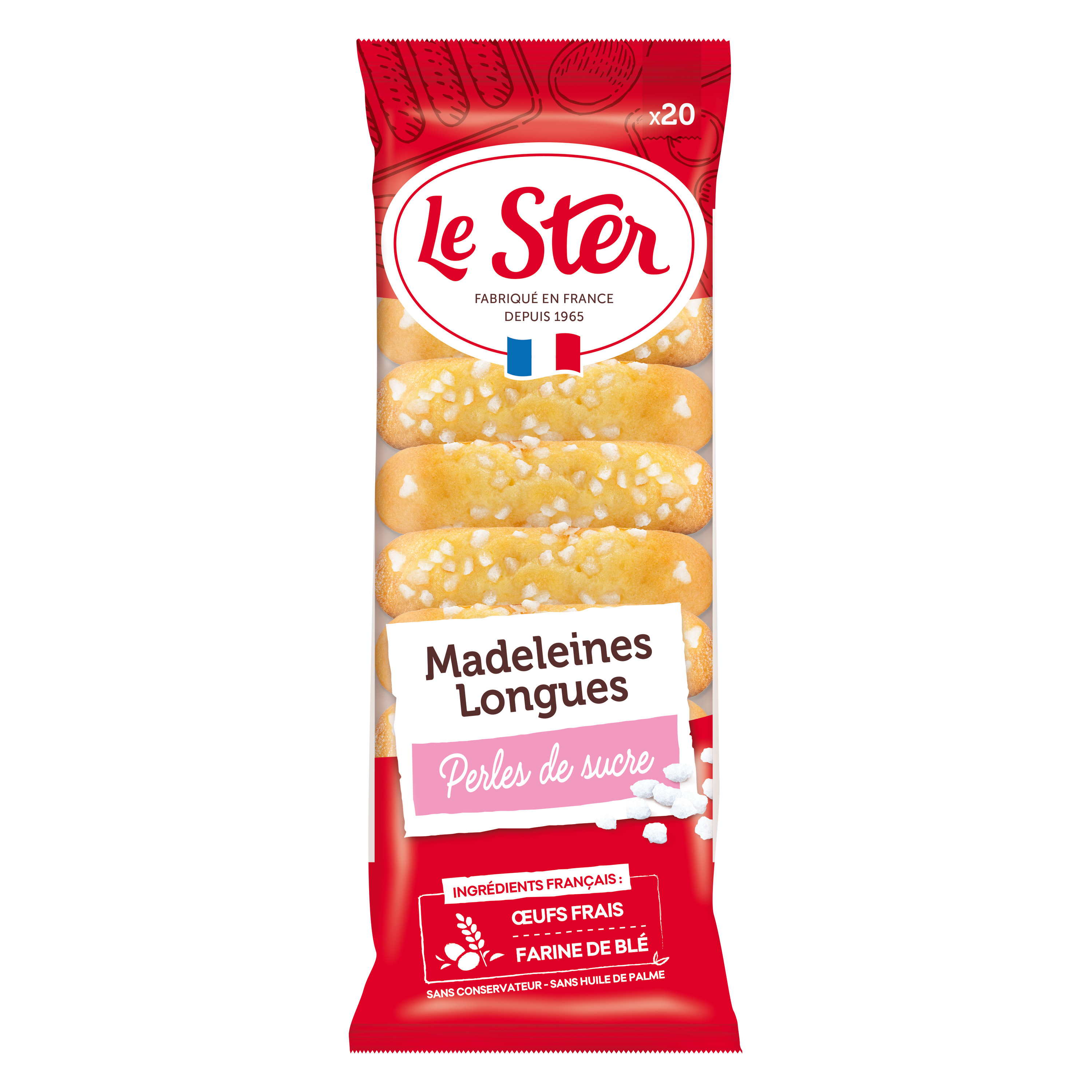 St Michel Madeleines Moelleuses Natures x10 en sachet individuel 250g :  : Epicerie